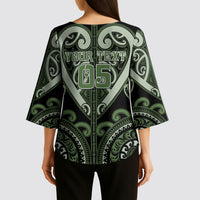 Custom Aotearoa Ngati Awa Kimono Sleeve Blouse Maori Tribal Pattern LT05 - Polynesian Pride
