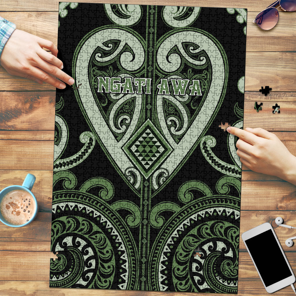 Aotearoa Ngati Awa Puzzle Maori Tribal Pattern
