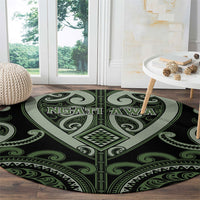 Aotearoa Ngati Awa Round Carpet Maori Tribal Pattern LT05 - Polynesian Pride