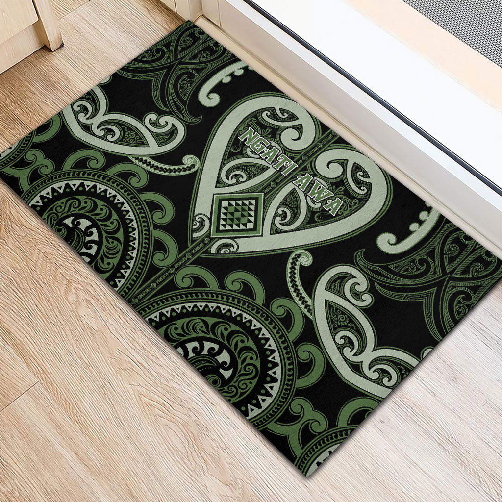 Aotearoa Ngati Awa Rubber Doormat Maori Tribal Pattern