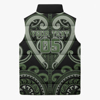Custom Aotearoa Ngati Awa Sleeveless Puffer Jacket Maori Tribal Pattern LT05 - Polynesian Pride