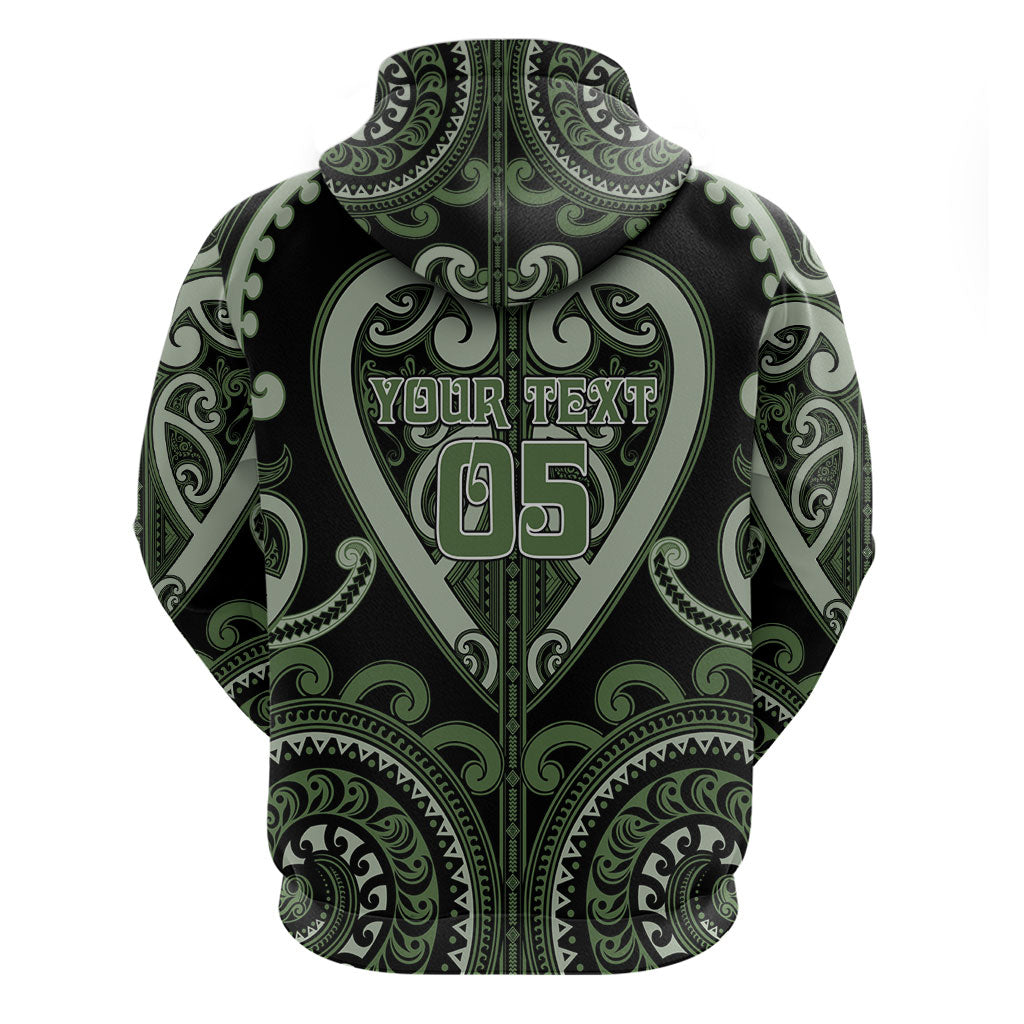 Custom Aotearoa Ngati Awa Zip Hoodie Maori Tribal Pattern LT05 - Polynesian Pride