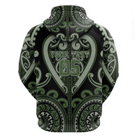 Custom Aotearoa Ngati Awa Zip Hoodie Maori Tribal Pattern LT05 - Polynesian Pride