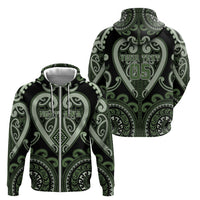 Custom Aotearoa Ngati Awa Zip Hoodie Maori Tribal Pattern LT05 - Polynesian Pride