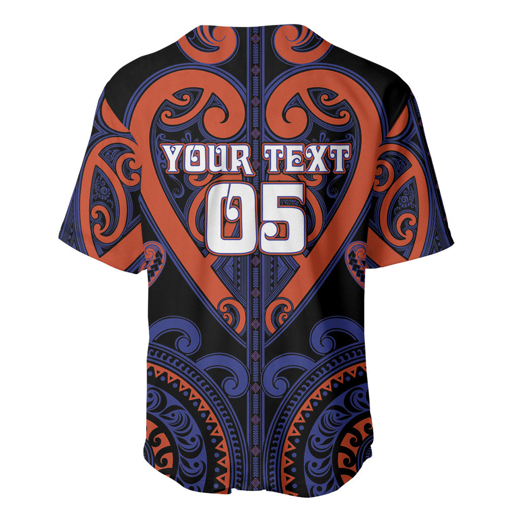 Custom Aotearoa Whakatohea Baseball Jersey Maori Tribal Pattern LT05 - Polynesian Pride
