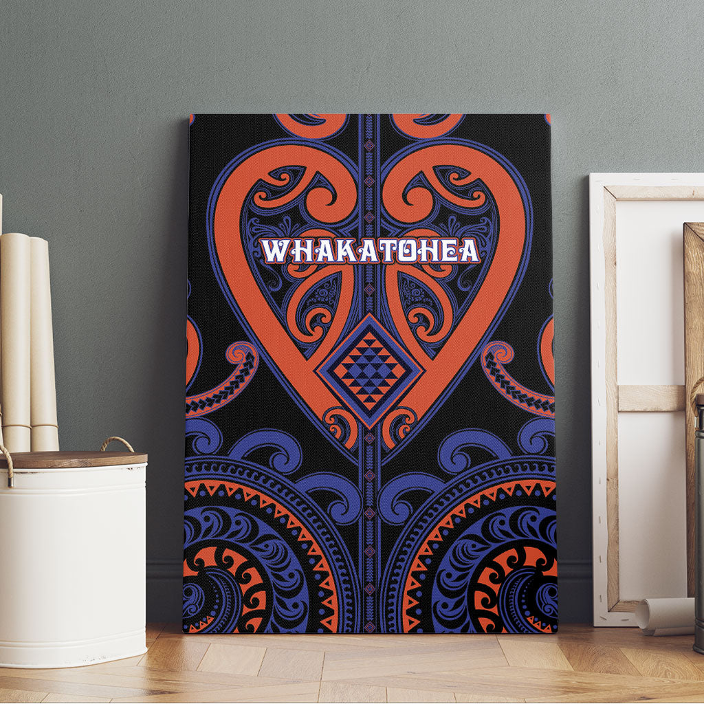 Aotearoa Whakatohea Canvas Wall Art Maori Tribal Pattern LT05 - Polynesian Pride