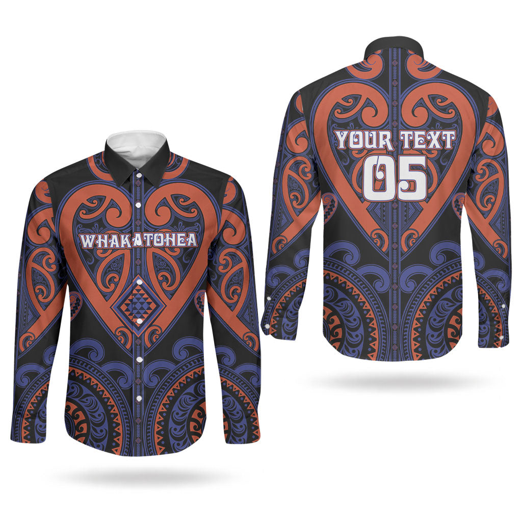 Custom Aotearoa Whakatohea Couples Matching Summer Maxi Dress and Long Sleeve Button Shirt Maori Tribal Pattern LT05 - Polynesian Pride