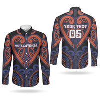 Custom Aotearoa Whakatohea Couples Matching Summer Maxi Dress and Long Sleeve Button Shirt Maori Tribal Pattern LT05 - Polynesian Pride