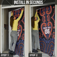 Custom Aotearoa Whakatohea Door Cover Maori Tribal Pattern LT05 - Polynesian Pride