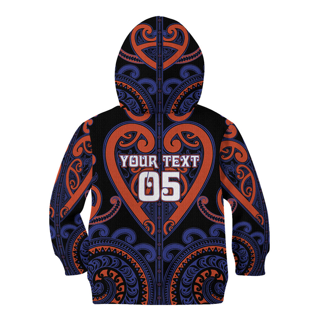 Custom Aotearoa Whakatohea Kid Hoodie Maori Tribal Pattern LT05 - Polynesian Pride