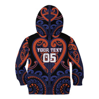 Custom Aotearoa Whakatohea Kid Hoodie Maori Tribal Pattern LT05 - Polynesian Pride
