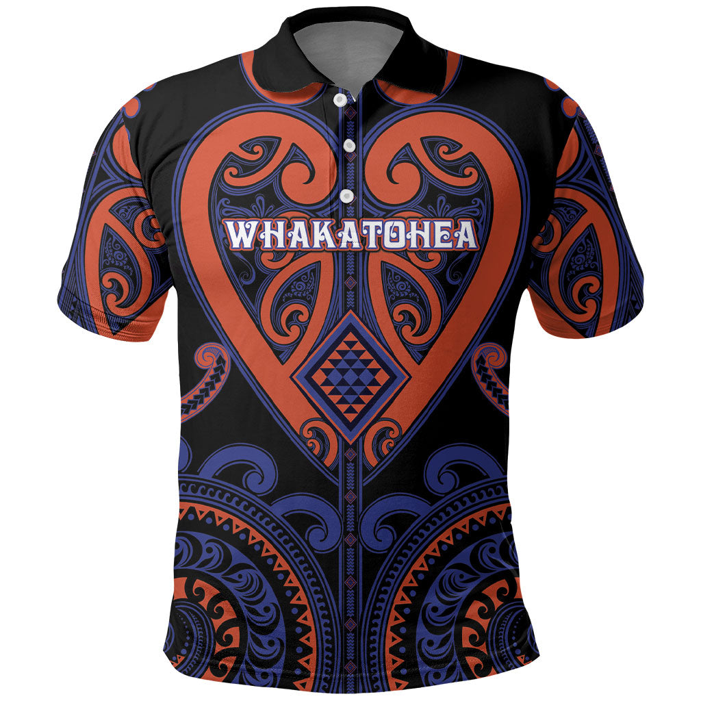 Custom Aotearoa Whakatohea Polo Shirt Maori Tribal Pattern