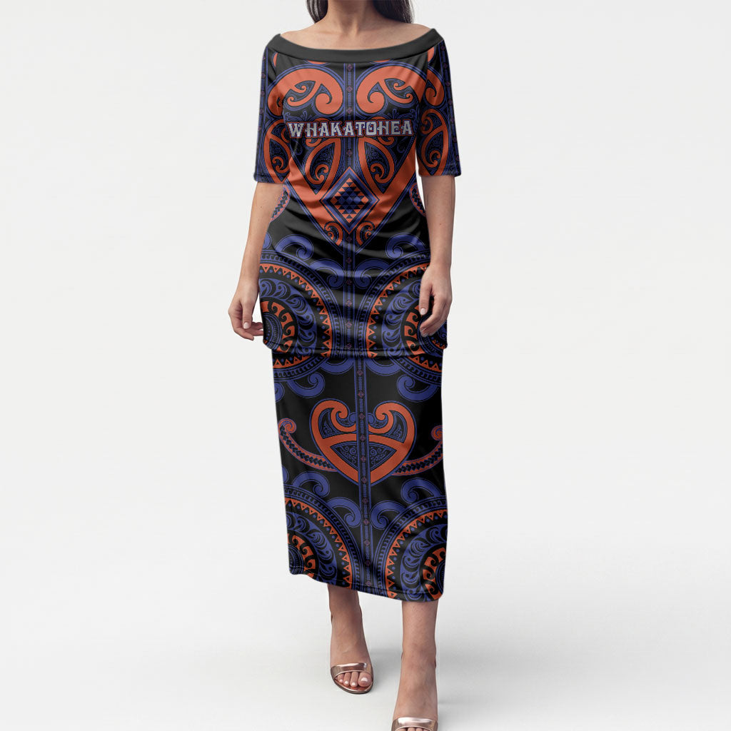 Custom Aotearoa Whakatohea Puletasi Maori Tribal Pattern