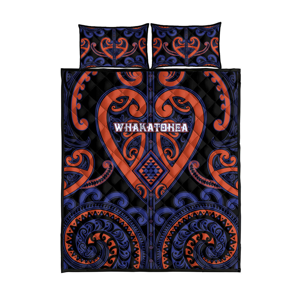 Aotearoa Whakatohea Quilt Bed Set Maori Tribal Pattern LT05 - Polynesian Pride