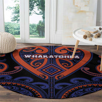 Aotearoa Whakatohea Round Carpet Maori Tribal Pattern LT05 - Polynesian Pride