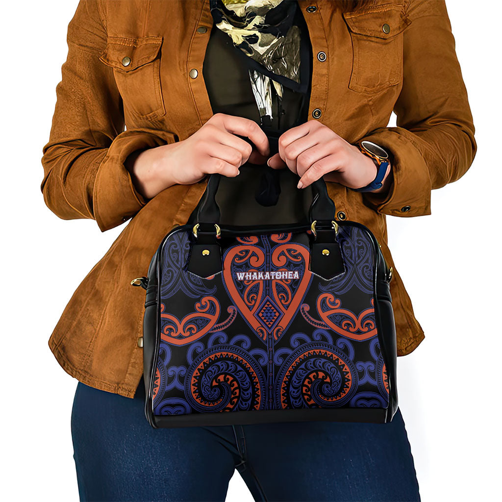 Aotearoa Whakatohea Shoulder Handbag Maori Tribal Pattern LT05 - Polynesian Pride