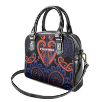 Aotearoa Whakatohea Shoulder Handbag Maori Tribal Pattern LT05 - Polynesian Pride