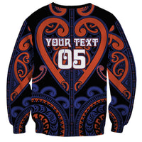 Custom Aotearoa Whakatohea Sweatshirt Maori Tribal Pattern LT05 - Polynesian Pride