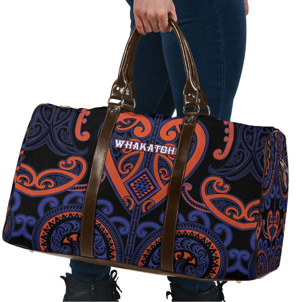 Aotearoa Whakatohea Travel Bag Maori Tribal Pattern LT05 - Polynesian Pride