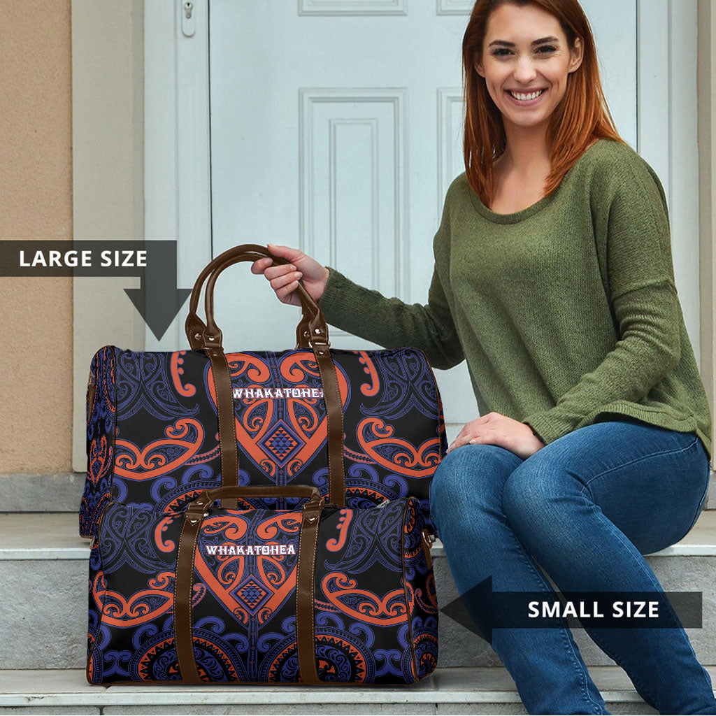Aotearoa Whakatohea Travel Bag Maori Tribal Pattern LT05 - Polynesian Pride