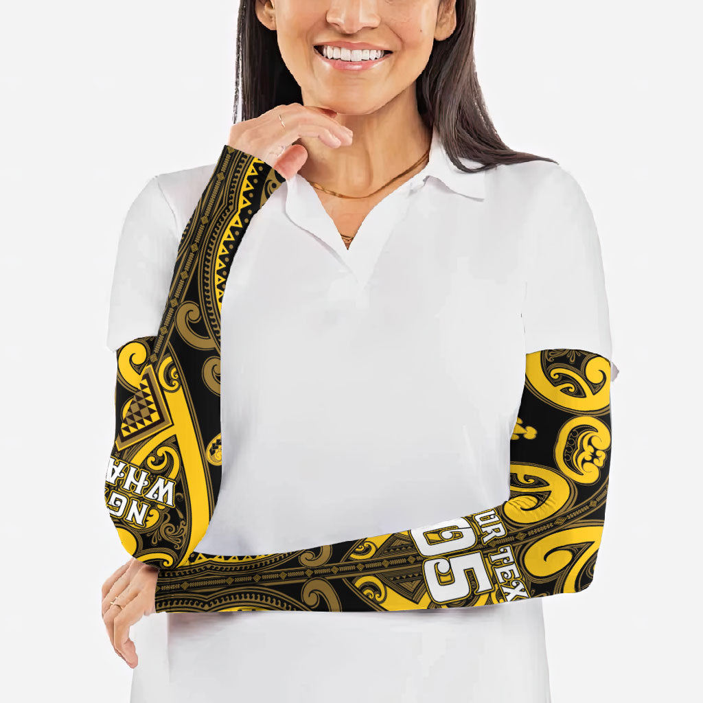 Custom Aotearoa Ngati Whatua Arm Sleeves Maori Tribal Pattern LT05 - Polynesian Pride