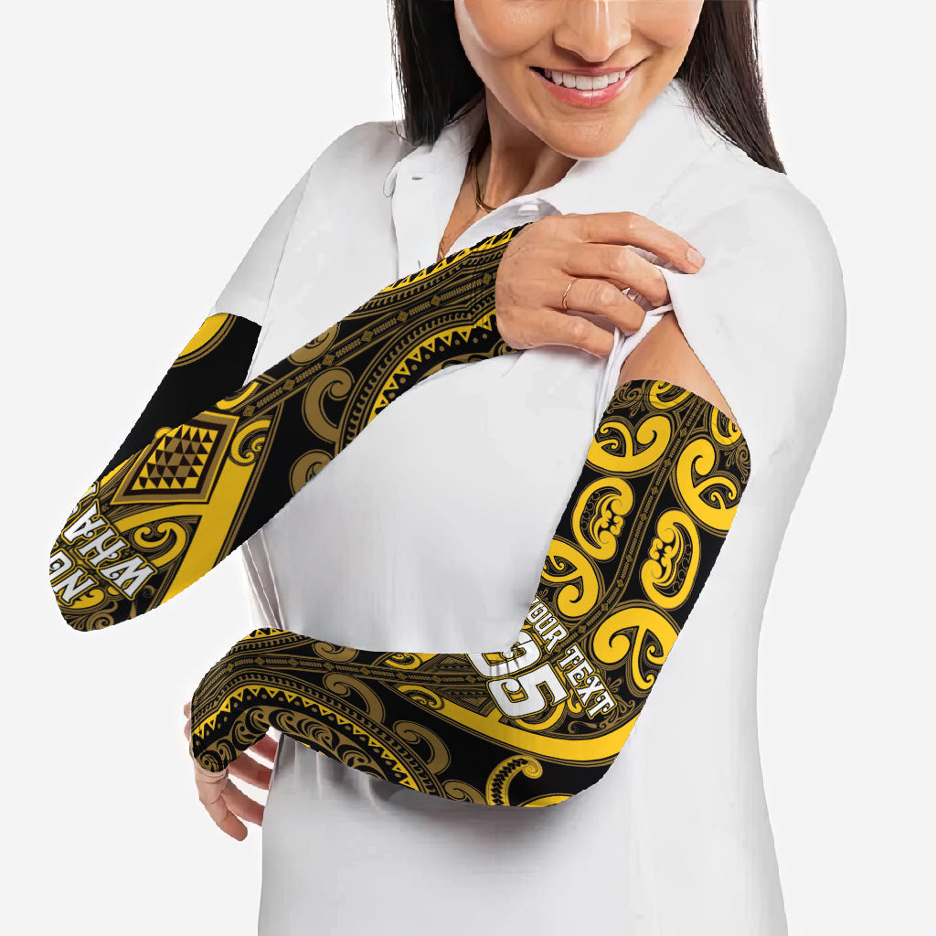 Custom Aotearoa Ngati Whatua Arm Sleeves Maori Tribal Pattern LT05 - Polynesian Pride