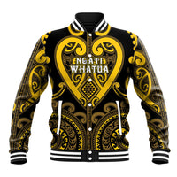 Custom Aotearoa Ngati Whatua Baseball Jacket Maori Tribal Pattern