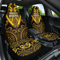 Aotearoa Ngati Whatua Car Seat Cover Maori Tribal Pattern LT05 One Size Yellow - Polynesian Pride
