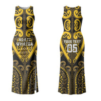 Custom Aotearoa Ngati Whatua Couples Matching Tank Maxi Dress and Hawaiian Shirt Maori Tribal Pattern LT05 - Polynesian Pride