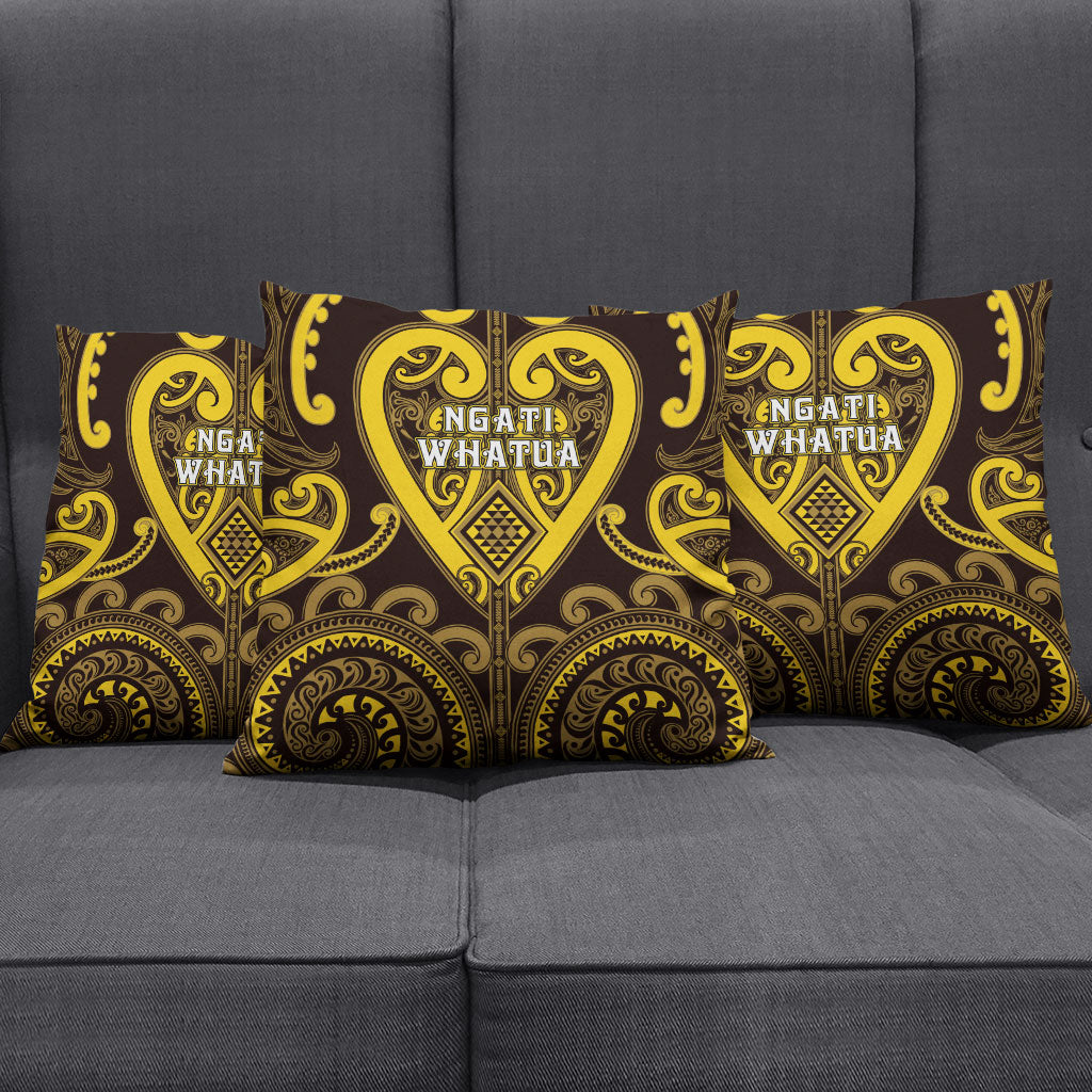 Aotearoa Ngati Whatua Pillow Cover Maori Tribal Pattern LT05 - Polynesian Pride