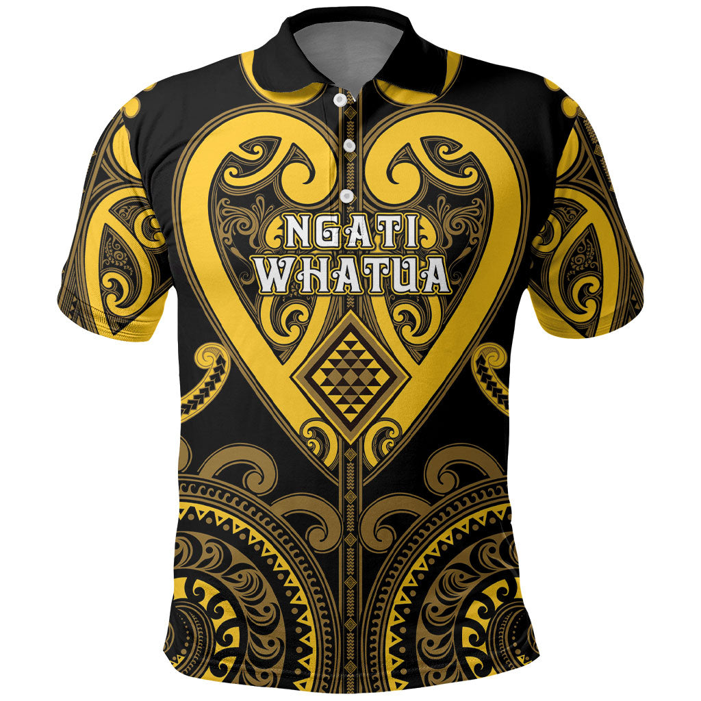 Custom Aotearoa Ngati Whatua Polo Shirt Maori Tribal Pattern