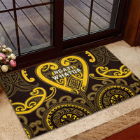 Aotearoa Ngati Whatua Rubber Doormat Maori Tribal Pattern LT05 - Polynesian Pride