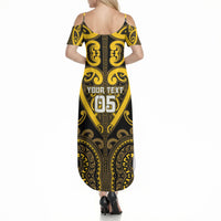 Custom Aotearoa Ngati Whatua Summer Maxi Dress Maori Tribal Pattern LT05 - Polynesian Pride