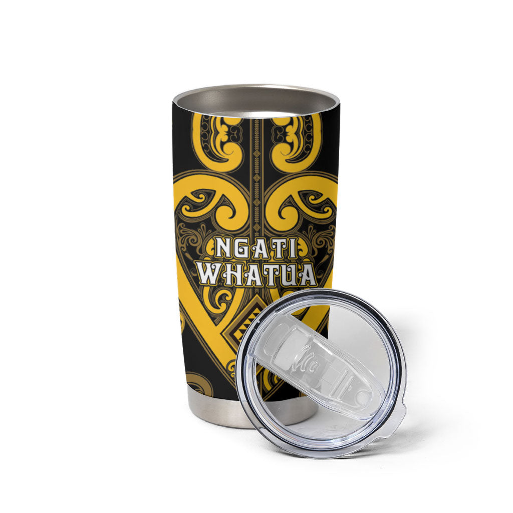 Custom Aotearoa Ngati Whatua Tumbler Cup Maori Tribal Pattern LT05 - Polynesian Pride