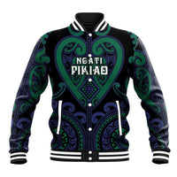 Custom Aotearoa Ngati Pikiao Baseball Jacket Maori Tribal Pattern