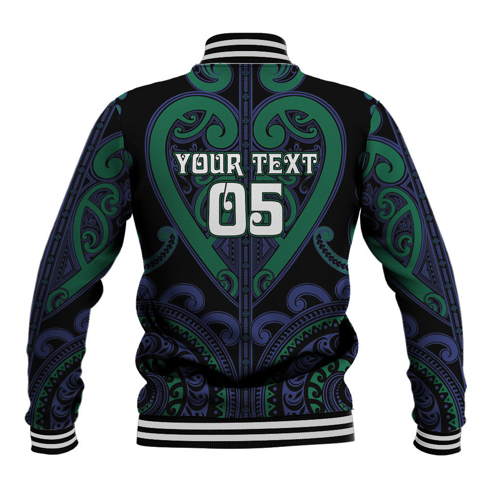 Custom Aotearoa Ngati Pikiao Baseball Jacket Maori Tribal Pattern