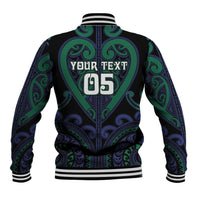 Custom Aotearoa Ngati Pikiao Baseball Jacket Maori Tribal Pattern