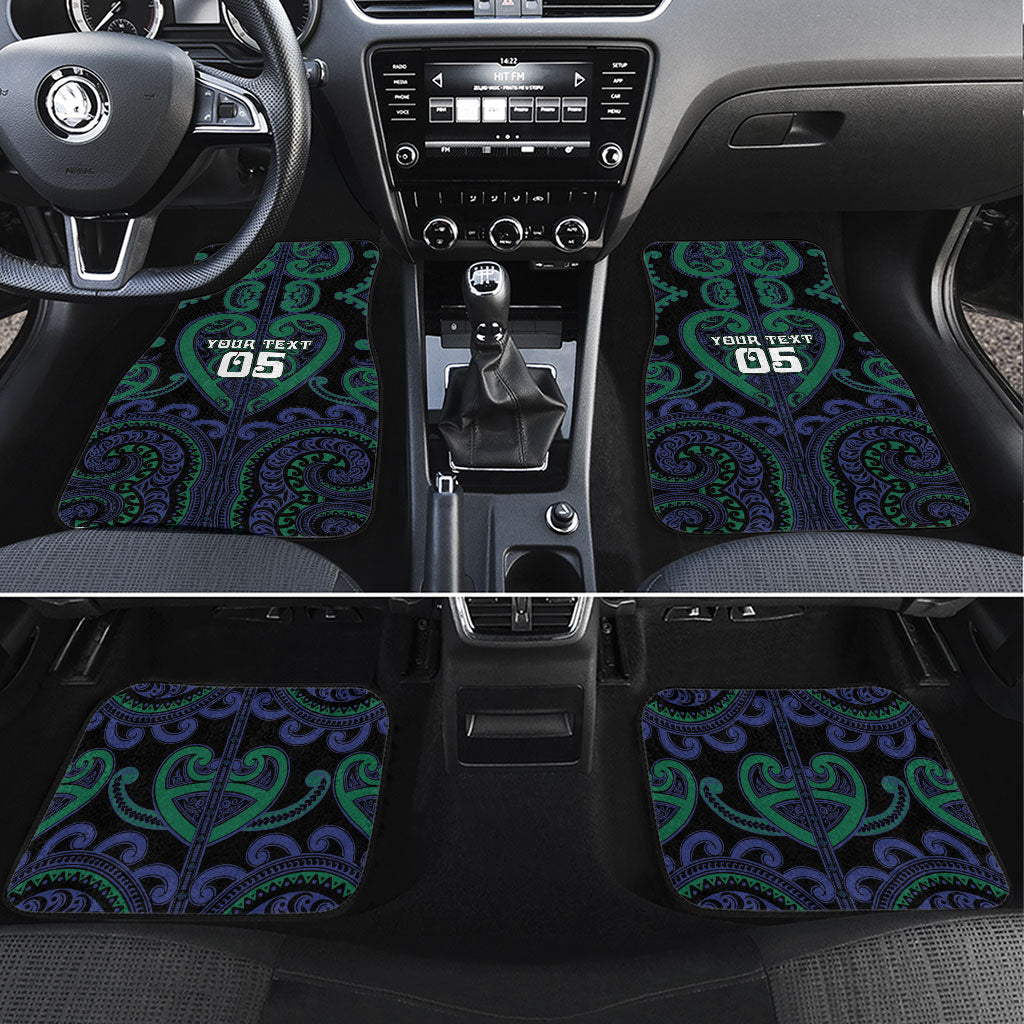 Custom Aotearoa Ngati Pikiao Car Mats Maori Tribal Pattern