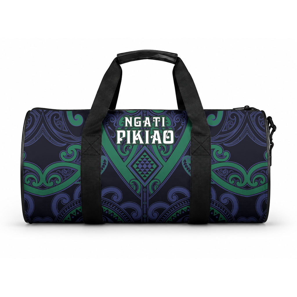 Aotearoa Ngati Pikiao Duffle Bag Maori Tribal Pattern LT05 One size Green - Polynesian Pride