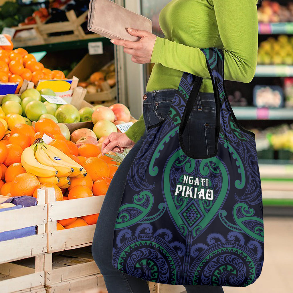 Aotearoa Ngati Pikiao Grocery Bag Maori Tribal Pattern LT05 - Polynesian Pride