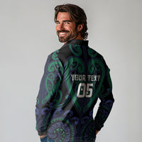 Custom Aotearoa Ngati Pikiao Long Sleeve Polo Shirt Maori Tribal Pattern LT05 - Polynesian Pride