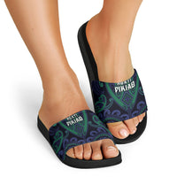 Aotearoa Ngati Pikiao Slide Sandals Maori Tribal Pattern LT05 - Polynesian Pride