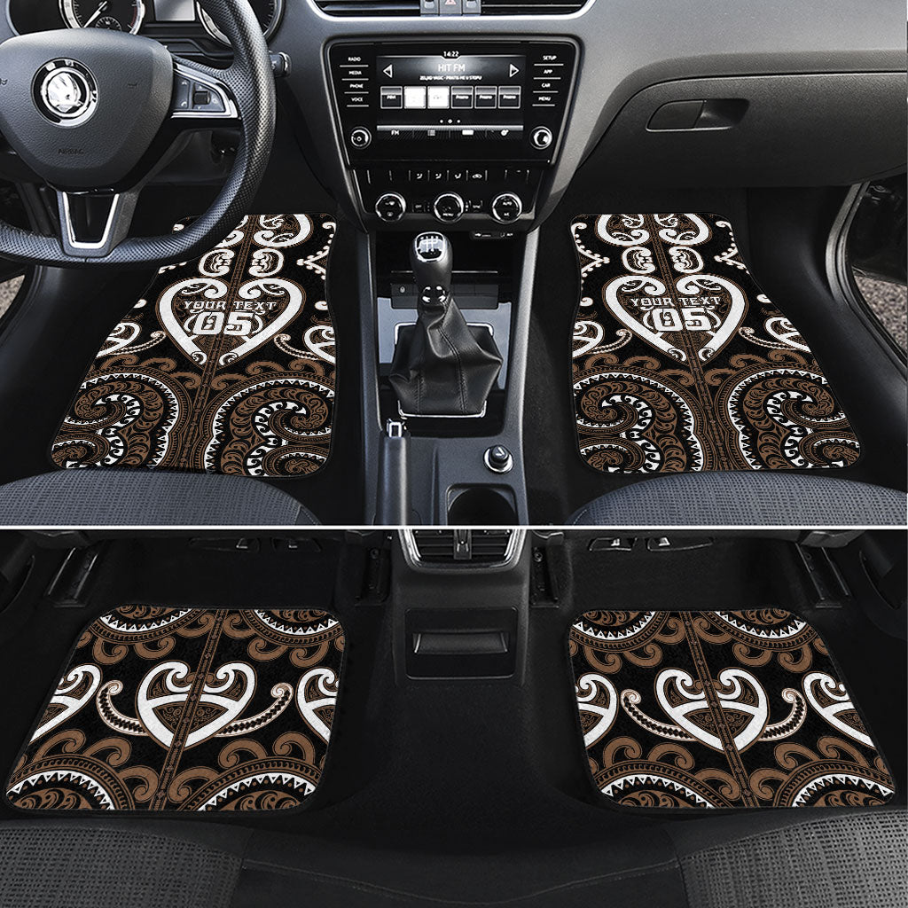 Custom Aotearoa Kati Mamoe Car Mats Maori Tribal Pattern