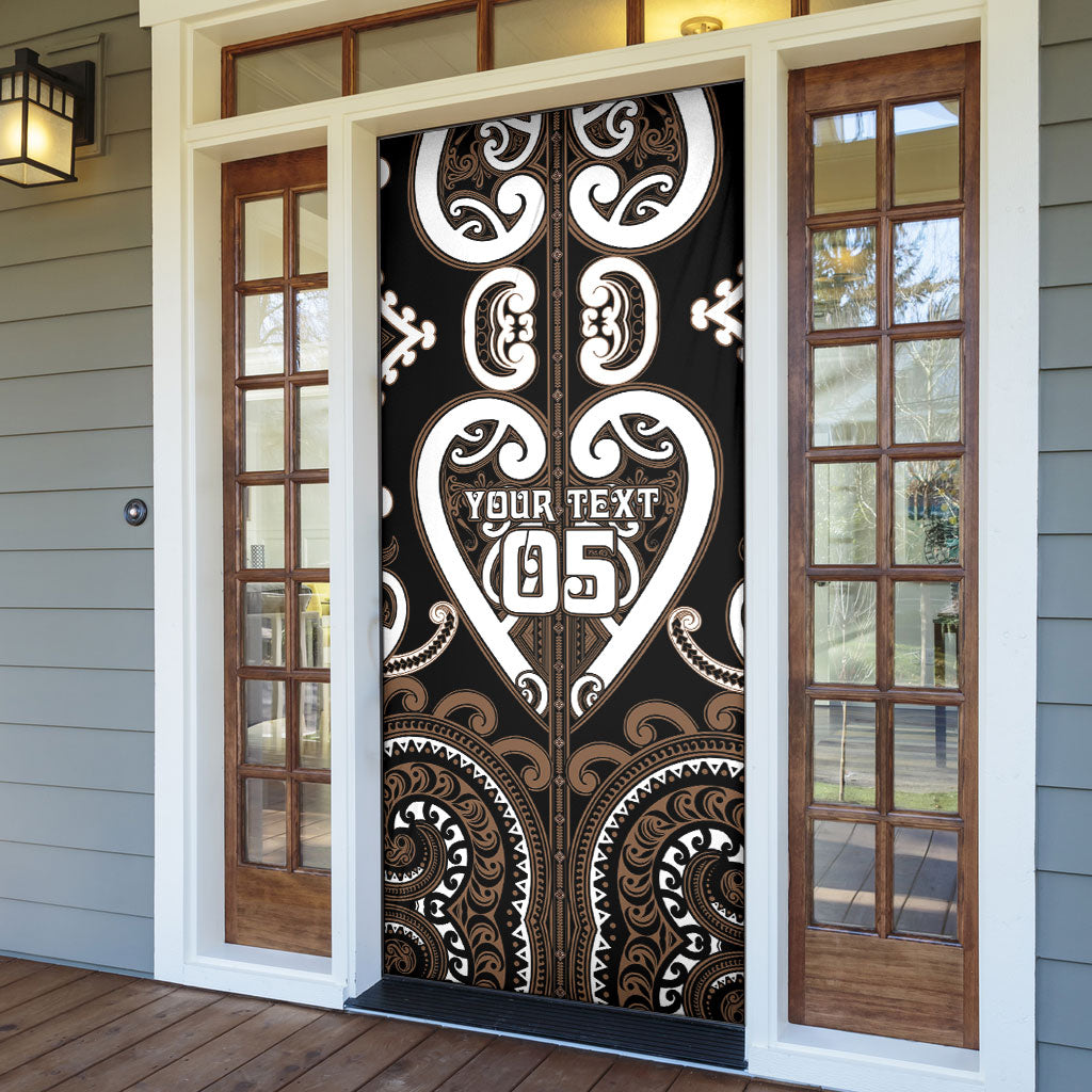 Custom Aotearoa Kati Mamoe Door Cover Maori Tribal Pattern LT05 - Polynesian Pride