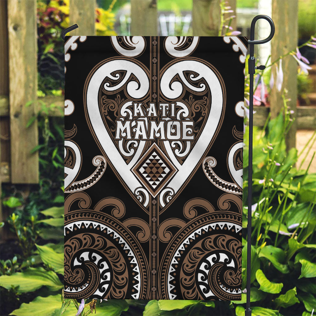 Aotearoa Kati Mamoe Garden Flag Maori Tribal Pattern LT05 Garden Flag Brown - Polynesian Pride