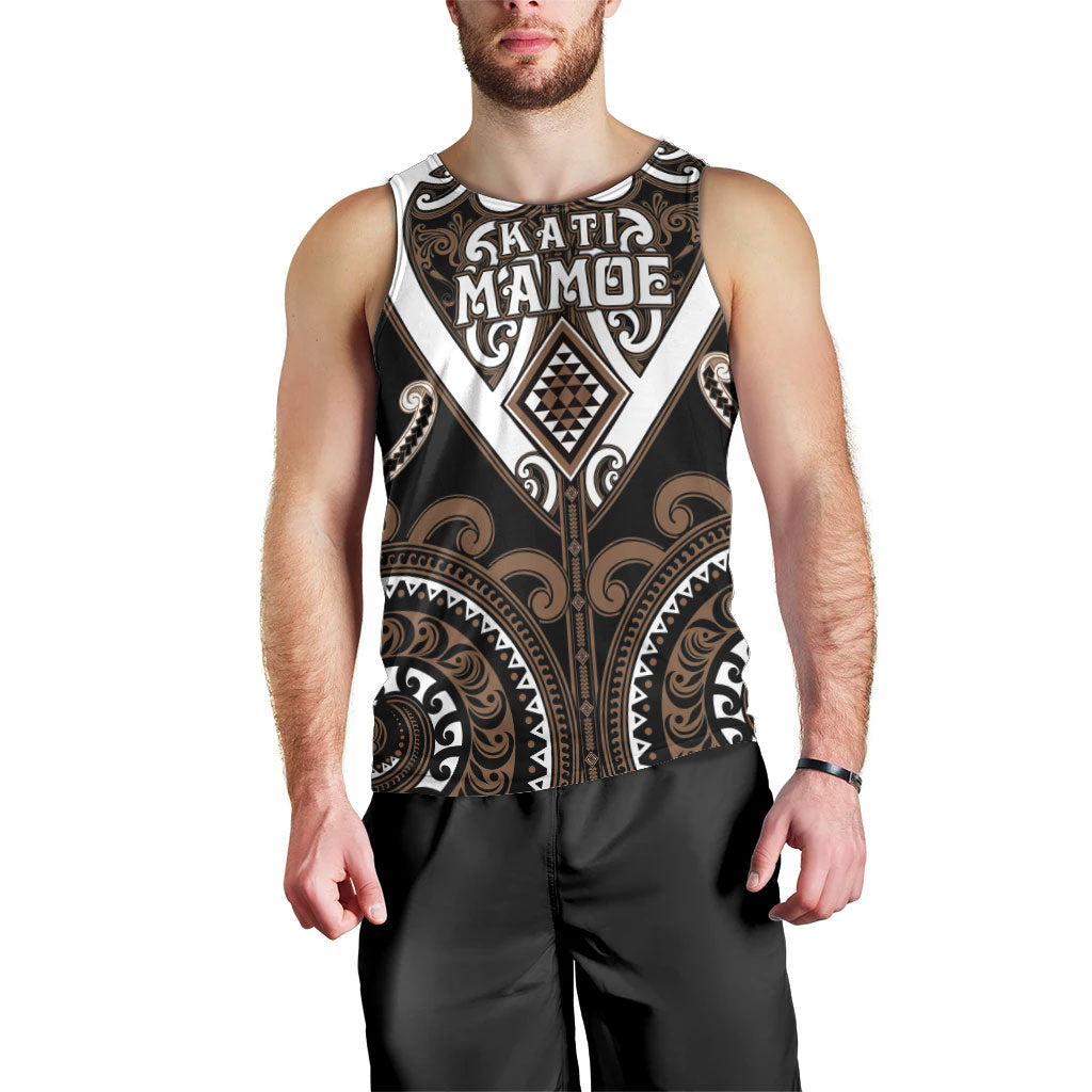Custom Aotearoa Kati Mamoe Men Tank Top Maori Tribal Pattern LT05 - Polynesian Pride