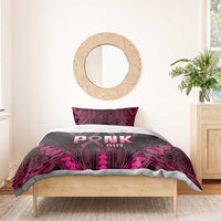 Breast Cancer Pink Out Bedding Set Polynesian Art Tattoo Black Version LT05 - Polynesian Pride