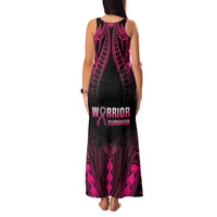 Breast Cancer Pink Out Family Matching Tank Maxi Dress and Hawaiian Shirt Polynesian Art Tattoo Black Version LT05 - Polynesian Pride