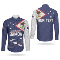 Personalized American Samoa And Samoa Couples Matching Off Shoulder Maxi Dress and Long Sleeve Button Shirt Together We Grow
