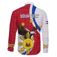 Personalized Philippines Family Matching Summer Maxi Dress and Hawaiian Shirt The Eight-Rayed Sun Bald Eagle Polynesian Pattern LT05 - Polynesian Pride